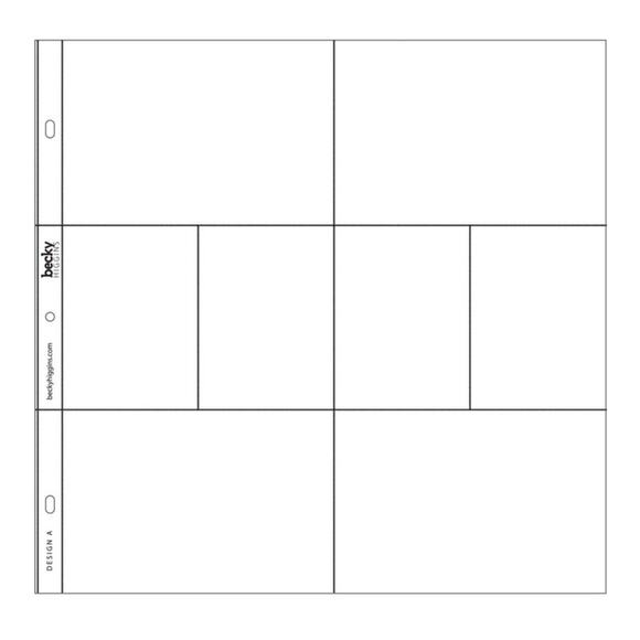 Becky Higgins Project Life 12X12 Page Protectors Clear Design A Refill Lot 44 - Picture 2 of 5